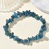 Natural Apatite Chip Beaded Stretch Bracelets for Women BJEW-D467-01B-5