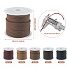 25M 5 Colors Flat Imitation Leather Cord OCOR-TA0001-46-13