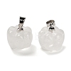 Natural Quartz Crystal Pumpkin Charms G-K338-27P-05-1