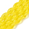 Transparent Glass Beads Strands EGLA-A037-T6x8mm-D07-1