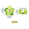 10Pcs Handmade Lampwork Beads LAMP-TADJ0001-01H-4