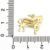 Brass Micro Pave Clear Cubic Zirconia Pendants X1-ZIRC-I070-061G-3