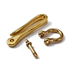 U-Shaped Brass Key Hook Shanckle Clasps KK-WH0047-76A-G-2