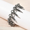 304 Stainless Steel Charm Bracelets BJEW-D385-02AS-3