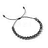 Non-magnetism Hematite Bradided Bead Bracelets for Women Men ZJ6081-2-2