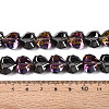 Electroplate Transparent Glass Beads Strands EGLA-B012-AB21-4