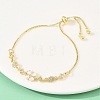 Alloy Rhinestone Slider Bracelets BJEW-A156-06G-3
