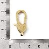 Brass Clear Cubic Zirconia Lobster Claw Clasps KK-Z078-46B-G-3