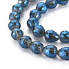 Electroplate Glass Beads Strands with Faceted EGLA-T008-024-A01-3
