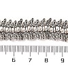 Tibetan Style Wing Alloy Bead Strands TIBEB-O007-22-LF-3