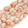 Raw Rough Heated Natural Citrine Beads Strands G-A305-A01-01-2