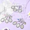 3Pcs Alloy & Resin & Acrylic Pendant Decorations HJEW-FS00092-4