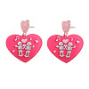 Acrylic Stud Earrings FS-WG4C131-02-2