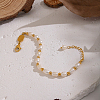 Natural Freshwater Pearl & Stainless Steel Beaded Bracelets for Women XK1851-2