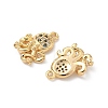 Brass Micro Pave Cubic Zirconia Charms X1-KK-C099-01I-G-2