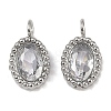 304 Stainless Steel Micro Pave Cubic Zirconia Charms STAS-K302-01E-P-1