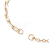 Brass Cable Chain Paperclip Chain Bracelet Making AJEW-JB01466-2