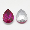 Pointed Back Glass Rhinestone Cabochons RGLA-T081-18x25mm-09-2