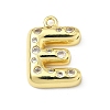 Brass Micro Pave Clear Cubic Zirconia Pendants KK-I476-02G-E-1