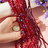 11 Strands 11 Styles Electroplate Glass Beads Strands EGLA-TA0003-06-6