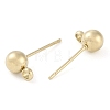 Ion Plating(IP) 304 Stainless Steel Stud Earring Findings STAS-P366-95C-G-2