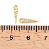 Brass Micro Pave Cubic Zirconia Charms KK-F927-22G-3