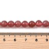 Natural Strawberry Quartz Beads Strands G-L621-B09-6mm-5