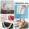 2Pcs 2 Style ABS Pearl & Acrylic Imitation Pearl Bag Strap FIND-WR0002-02-3