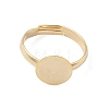 Adjustable Brass Pad Ring Settings KK-K414-10A-G-2