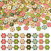 160Pcs 8 Colors Alloy Enamel Bead Caps FIND-TA0008-38-1