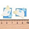 Medical Theme Alloy Enamel Pendants AL-CBA2919-03G-09A-3