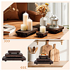 3Pcs 3 Sizes Wood Display Pedestals for Rings Earrings Bracelets ODIS-WH0331-71A-5