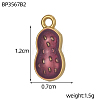 304 Stainless Steel Enamel Pendants STAS-OY011-01G-2