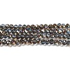 Electroplate Glass Beads Strands EGLA-A034-T4mm-J16-2