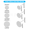 304 Stainless Steel Stud Earring Findings STAS-UN0019-05P-2