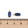 Natural Lapis Lazuli Rectangle Charms STAS-I325-141A-G-3