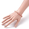 Synthetic Hematite & Polymer Clay Heishi Beads Stretch Bracelet BJEW-JB07226-05-3