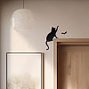 Cat & Bat Acrylic Door Topper AJEW-WH0596-009-6