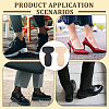 12 Pairs 2 Colors Self-adhesive Sponge T Shape Heel Sticker DIY-WR0005-70-5
