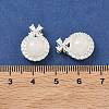 Brass Micro Pave Clear Cubic Zirconia Pendants KK-D228-01S-02-3