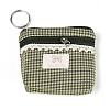 Plaid Pattern Cotton Cloth Wallets AJEW-N003-10-2