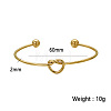 Stylish Knot Stainless Steel Cuff Bangles NA2326-1-1