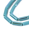 Electroplate Opaque Glass Beads Strands EGLA-Q132-02A-F02-3