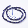 Natural Dyed Lapis Lazuli Beads Strands LS-G-G059-6mm-3
