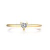 Brass Micro Pave Cubic Zirconia Finger Rings for Women FS-WG4BC3F-04-1