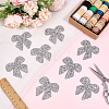 15Pcs Rhinestone Embroider Self-adhesion Thread Iron on/Sew On Patches PATC-ME0001-41A-4