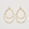 Alloy  2-Loop Link Pendants PALLOY-S121-221-2