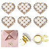 6Pcs Alloy Cufflinks HJEW-PH02572-1