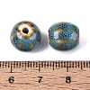 Vintage Porcelain Corrugated Beads PORC-N013-11H-3