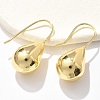 Teardrop Brass Dangle Earrings EJEW-B132-06G-2